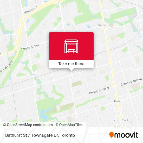 Bathurst St / Townsgate Dr map
