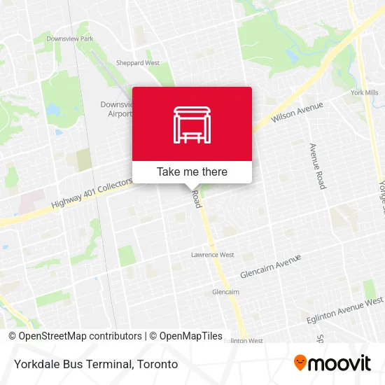 Yorkdale Bus Terminal map