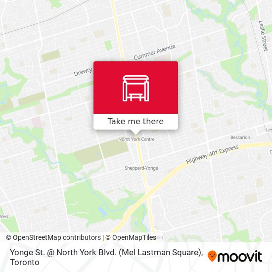 Yonge St. @ North York Blvd. (Mel Lastman Square) map