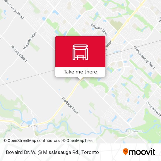 Bovaird Dr. W. @ Mississauga Rd. map