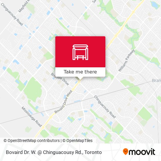 Bovaird Dr. W. @ Chinguacousy Rd. map