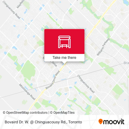 Bovaird Dr. W. @ Chinguacousy Rd. map