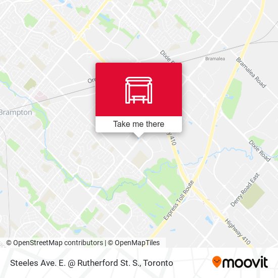 Steeles Ave. E. @ Rutherford St. S. map