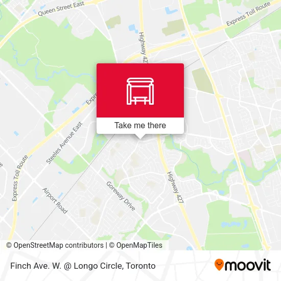 Finch Ave. W. @ Longo Circle map