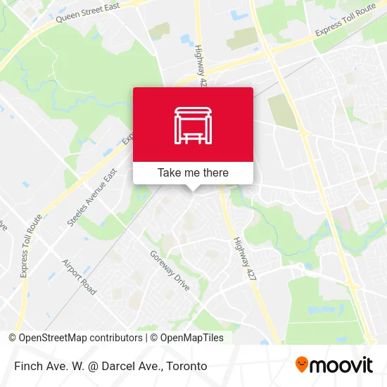 Finch Ave. W. @ Darcel Ave. map