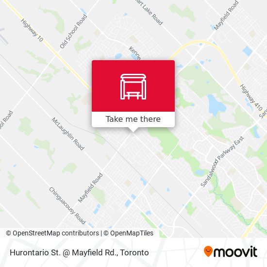 Hurontario St. @ Mayfield Rd. map