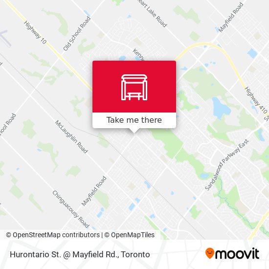 Hurontario St. @ Mayfield Rd. map