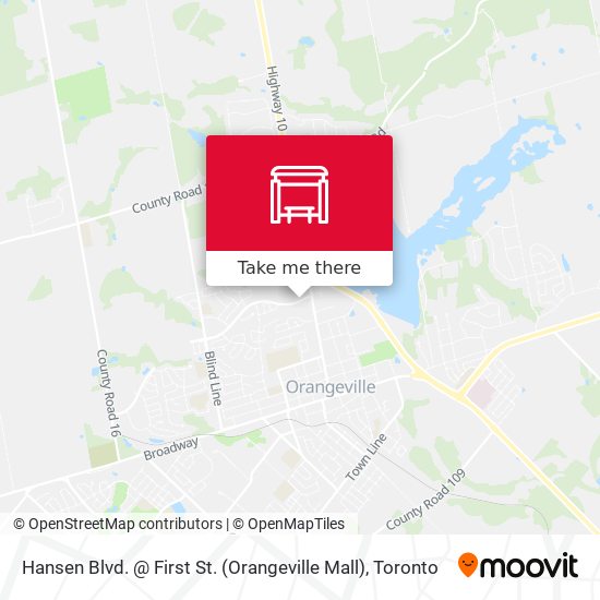 Hansen Blvd. @ First St. (Orangeville Mall) map