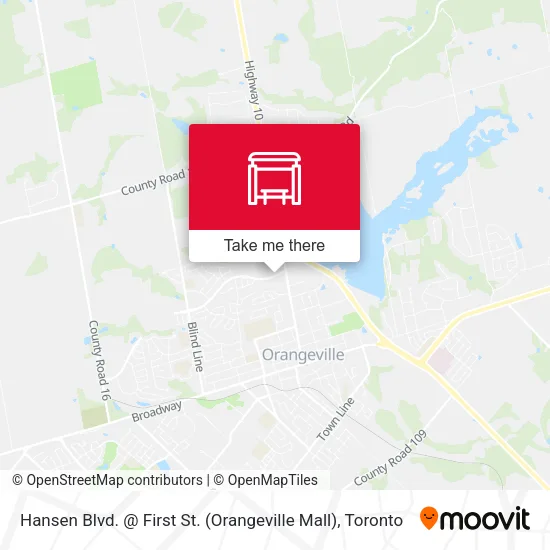Hansen Blvd. @ First St. (Orangeville Mall) map
