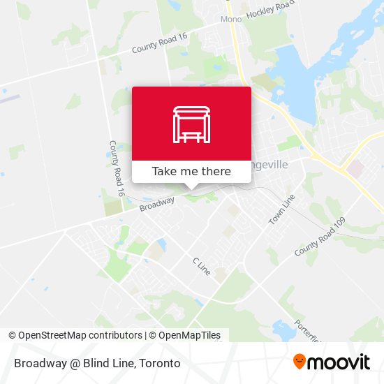 Broadway @ Blind Line map