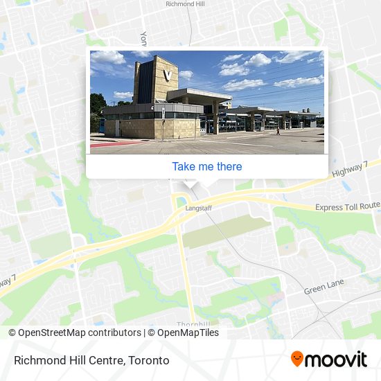 Richmond Hill Centre map