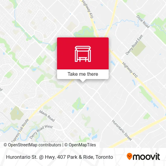 Hurontario St. @ Hwy. 407 Park & Ride map