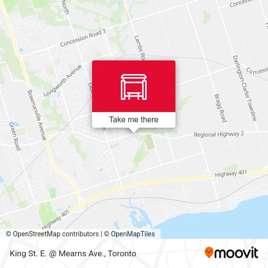 King St. E. @ Mearns Ave. map