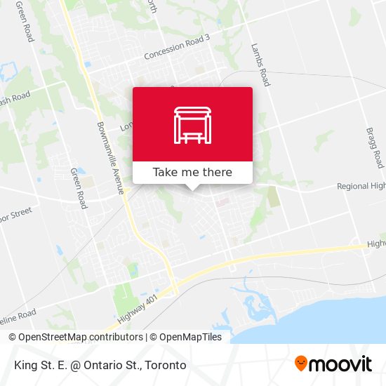 King St. E. @ Ontario St. map