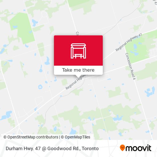 Durham Hwy. 47 @ Goodwood Rd. map