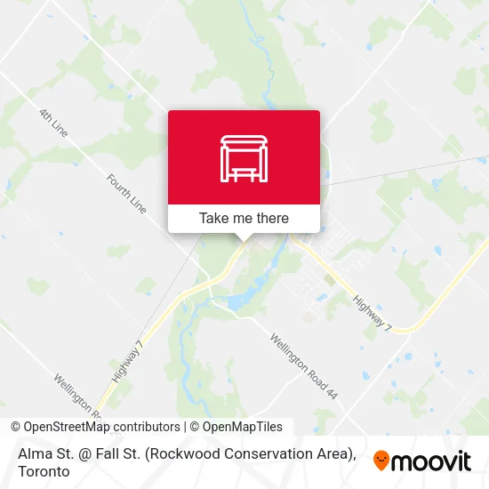 Alma St. @ Fall St. (Rockwood Conservation Area) map