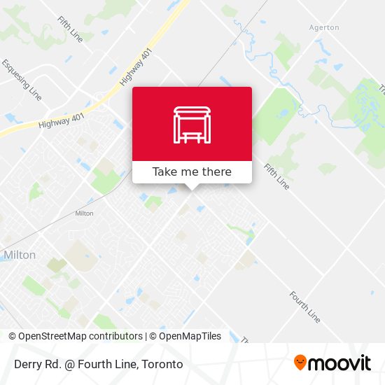 Derry Rd. @ Fourth Line map