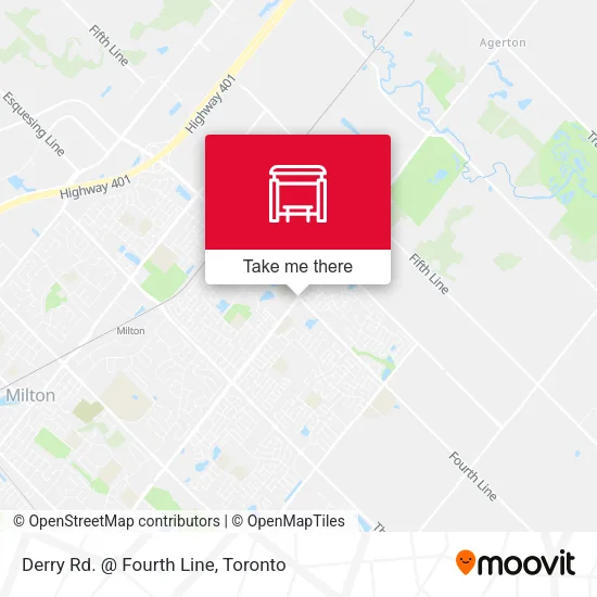 Derry Rd. @ Fourth Line map