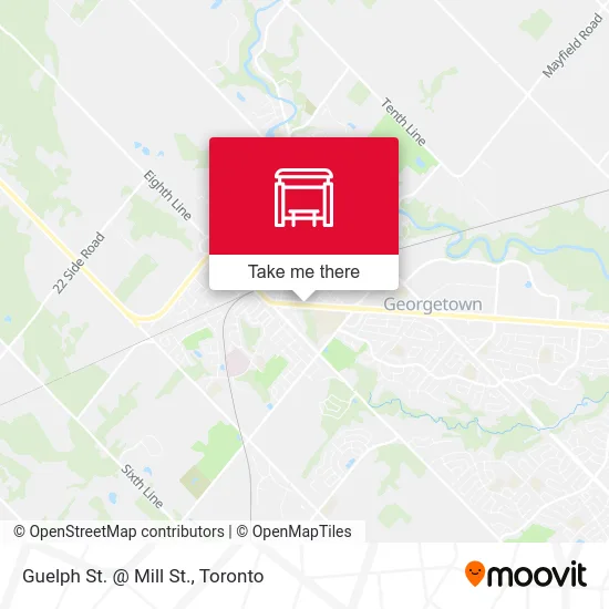 Guelph St. @ Mill St. map