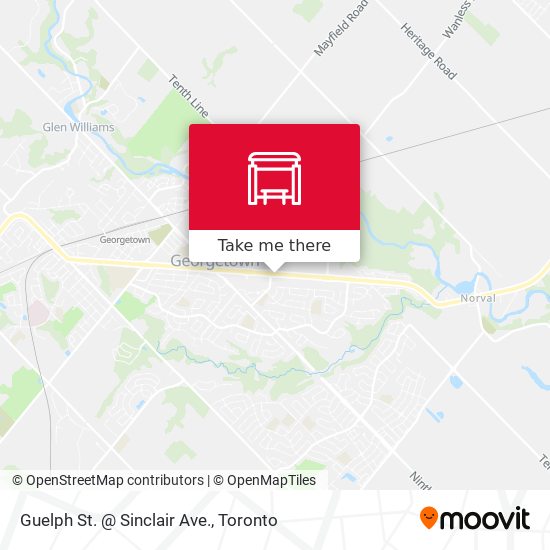 Guelph St. @ Sinclair Ave. map