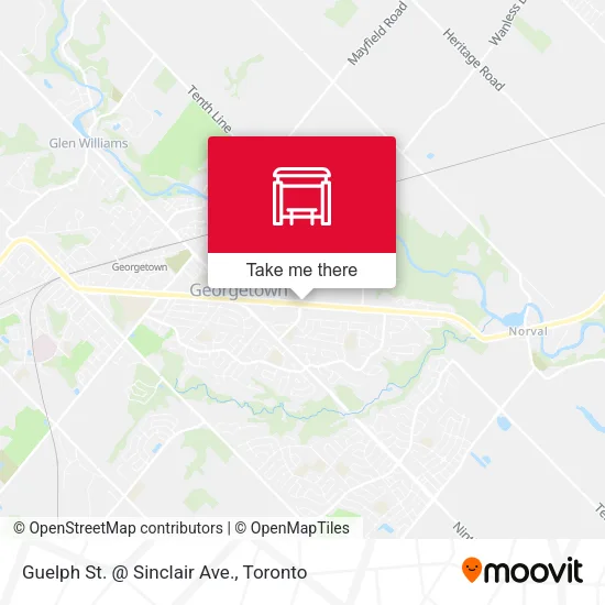Guelph St. @ Sinclair Ave. map