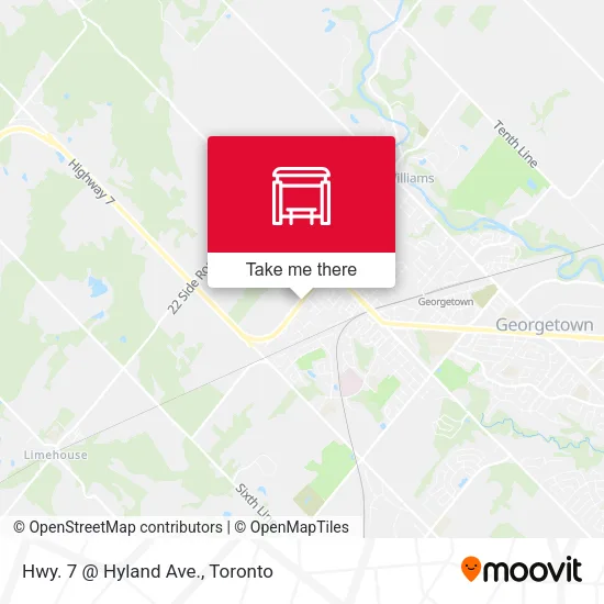 Hwy. 7 @ Hyland Ave. map