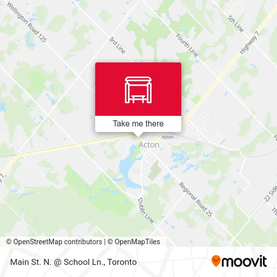 Main St. N. @ School Ln. map
