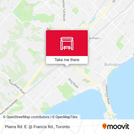 Plains Rd. E. @ Francis Rd. map