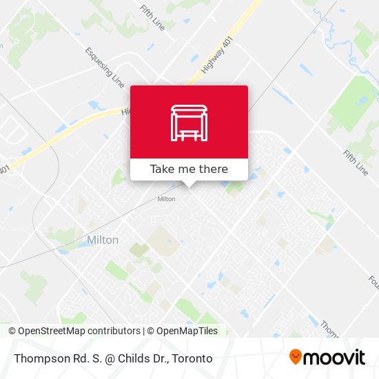 Thompson Rd. S. @ Childs Dr. map