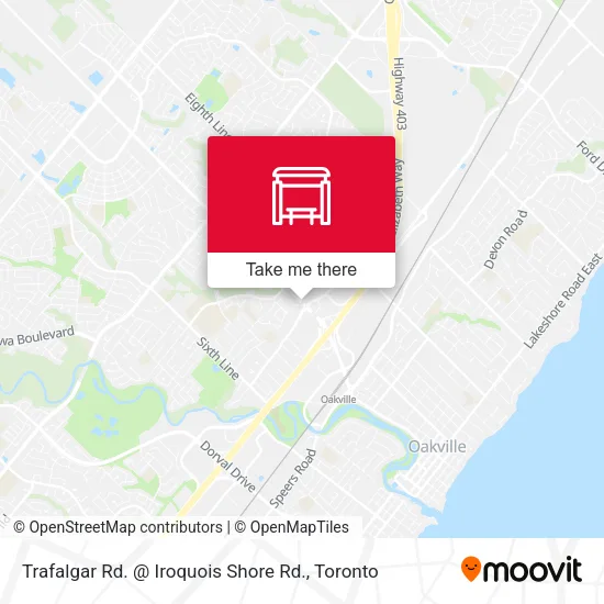 Trafalgar Rd. @ Iroquois Shore Rd. map
