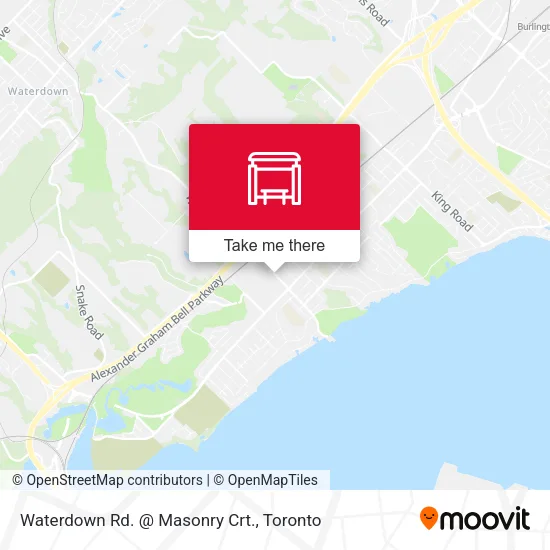 Waterdown Rd. @ Masonry Crt. map