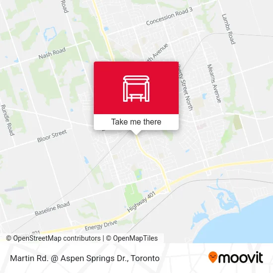 Martin Rd. @ Aspen Springs Dr. map