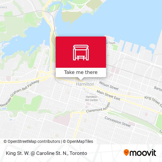 King St. W. @ Caroline St. N. map