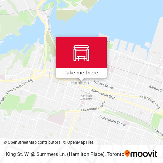 King St. W. @ Summers Ln. (Hamilton Place) map