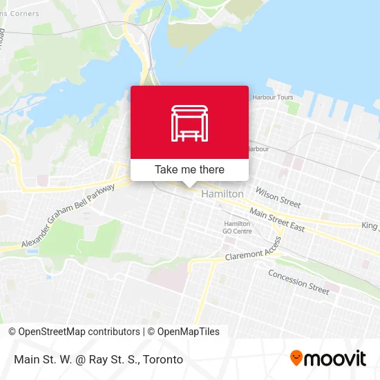 Main St. W. @ Ray St. S. map