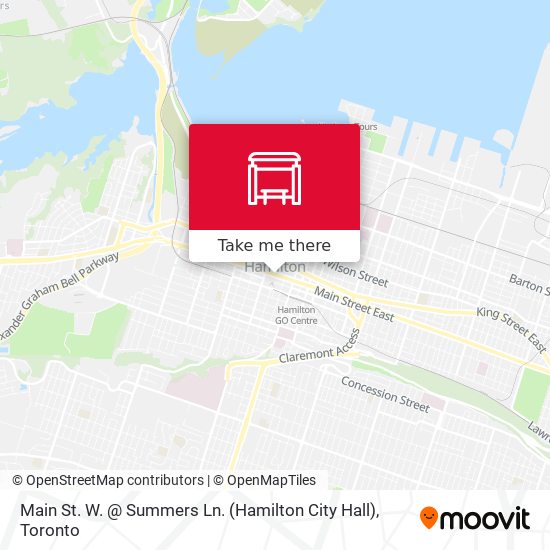 Main St. W. @ Summers Ln. (Hamilton City Hall) map