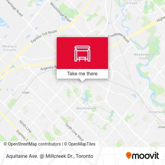 Aquitaine Ave. @ Millcreek Dr. map