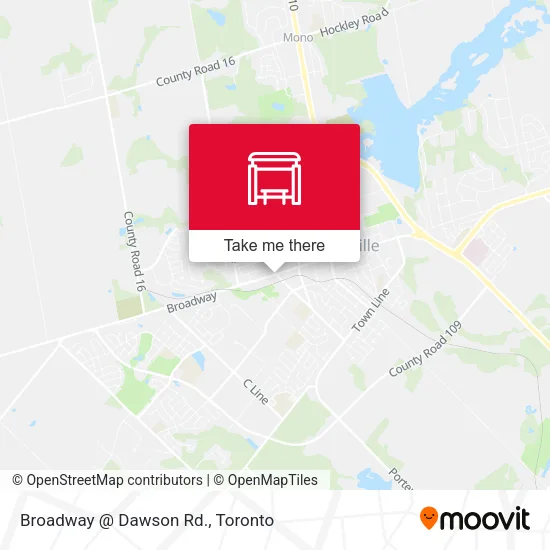 Broadway @ Dawson Rd. map