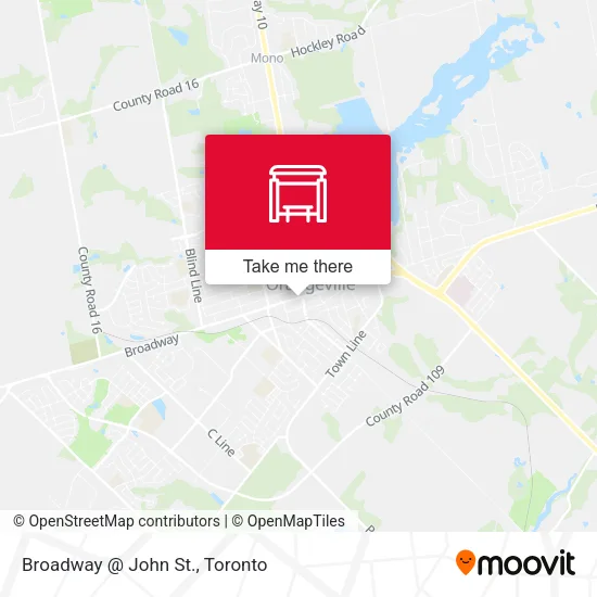 Broadway @ John St. map