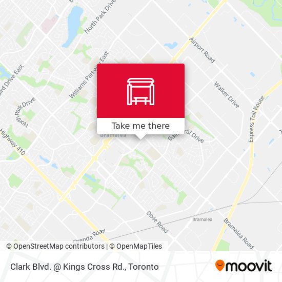 Clark Blvd. @ Kings Cross Rd. map