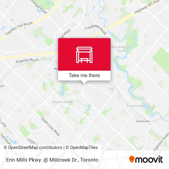 Erin Mills Pkwy. @ Millcreek Dr. map