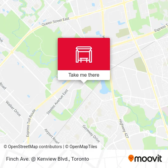 Finch Ave. @ Kenview Blvd. map