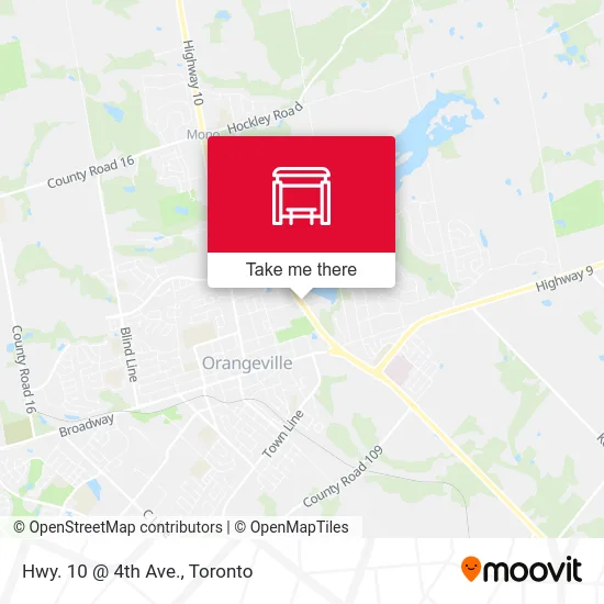 Hwy. 10 @ 4th Ave. map