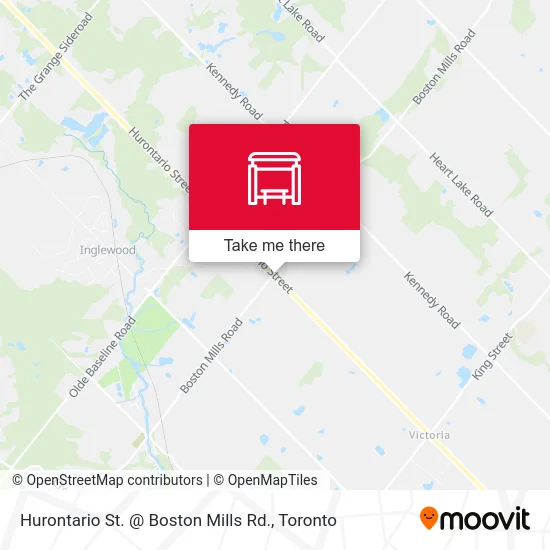 Hurontario St. @ Boston Mills Rd. map