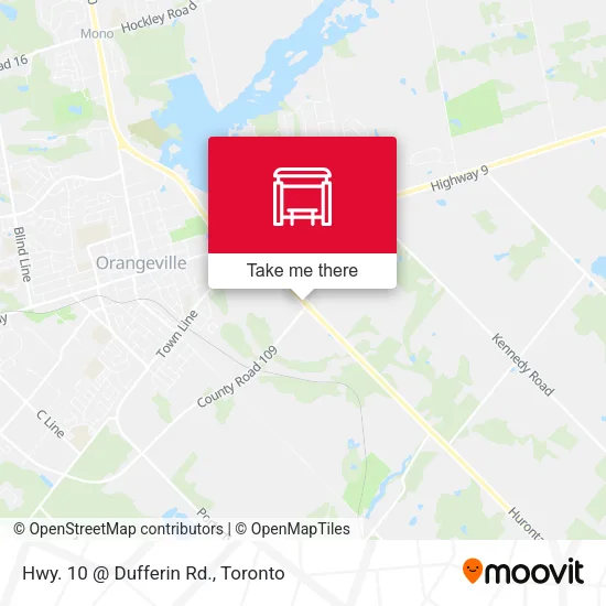 Hwy. 10 @ Dufferin Rd. map