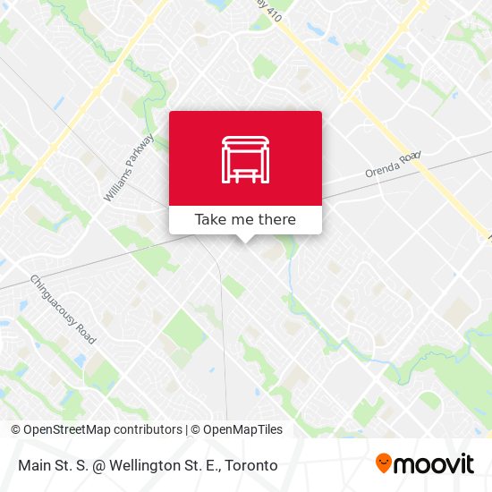Main St. S. @ Wellington St. E. map