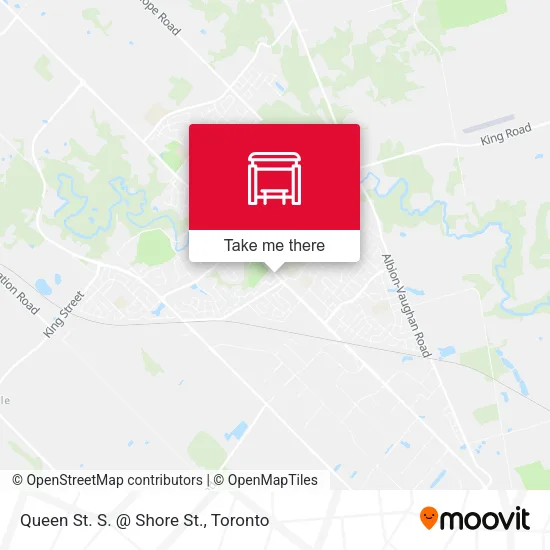 Queen St. S. @ Shore St. map