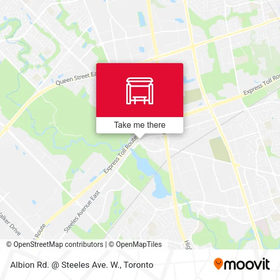 Albion Rd. @ Steeles Ave. W. map