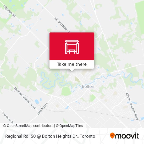 Directions To Bolton Ontario How To Get To Regional Rd. 50 @ Bolton Heights Dr. In Caledon By Bus?