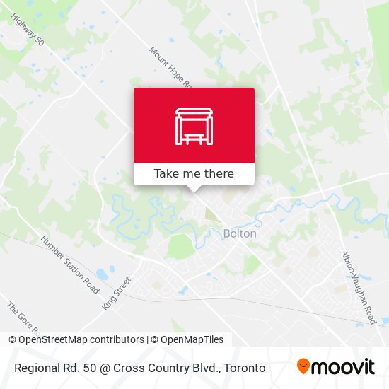 Regional Rd. 50 @ Cross Country Blvd. map